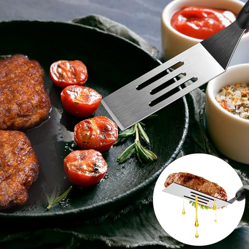 volikos Small Spatula 2 Pieces, Mini Serving Spatula for Kitchen Use, Metal Spatula for Serving and Turning, Ideal for Pancakes, Brownies, Desserts, Cookie, Eggs or Small Pan - Image 5