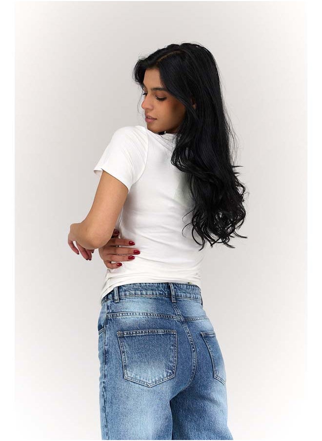Clue - Basic Top with Short Sleeves - Image 1