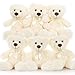 MorisMos 6Pcs White Teddy Bears Bulk Baby Shower 14 Inch Cute Teddy Bear Stuffed Animals Plush Small Stuffed Bears on Centerpiece Baby Shower Decoration Gift for Party Birthday - Image 4