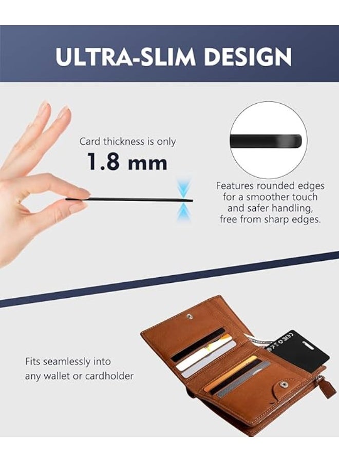 Wallet Tracker Card, Thin Bluetooth Tracker, Works with Apple Find My (iOS Only), Rechargeable, Wallet Finder and Item Locator for Wallet, Luggage Tags and More(1 pcs - Image 2