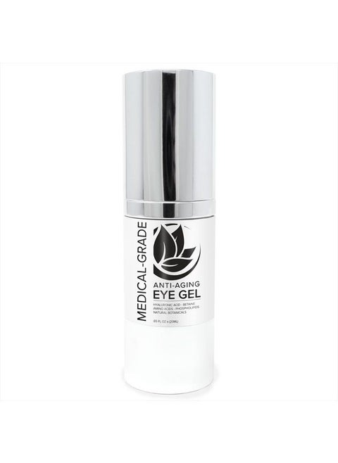 Active Anti-Aging Eye Gel, Reduces Dark Circles, Puffy Eyes, Crow's Feet and Fine Lines & Wrinkles, Packed with Hyaluronic Acid & Age Defying Botanicals, 0.5 Oz