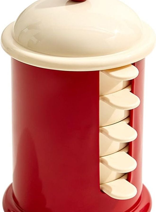 Plastic Dipping Sauce Plates With Storage Box Set Of 4 Soy Sauce Dish With Handle Condiment Tray For Ketchup Barbecue Party Dinner - Image 1