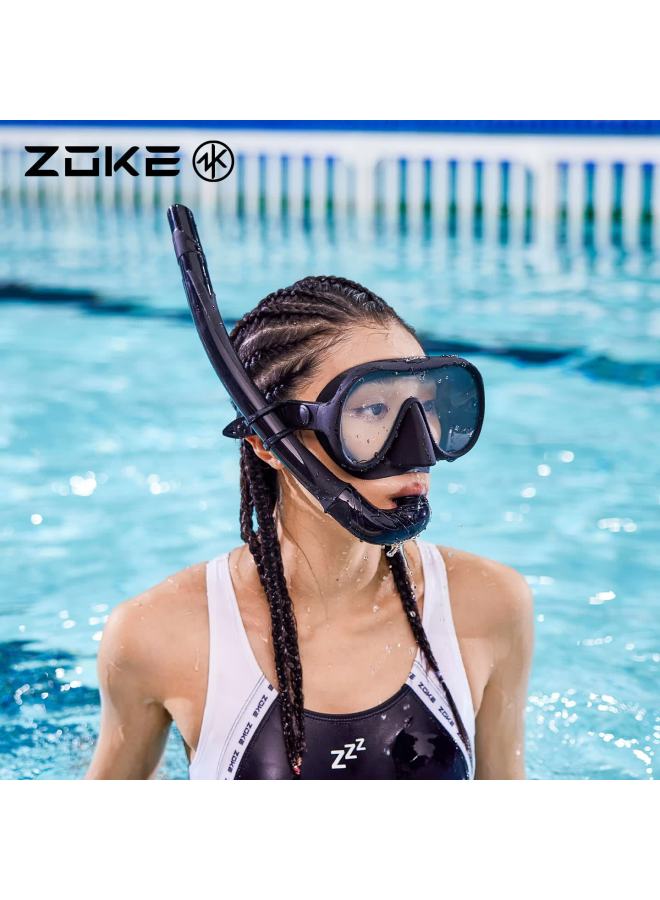 Zoke Fashion High-definition Large Frame Diving Mask Anti-scratch Anti-fog Comfortable Swimming Training Vacation 625601112-1 - Image 2