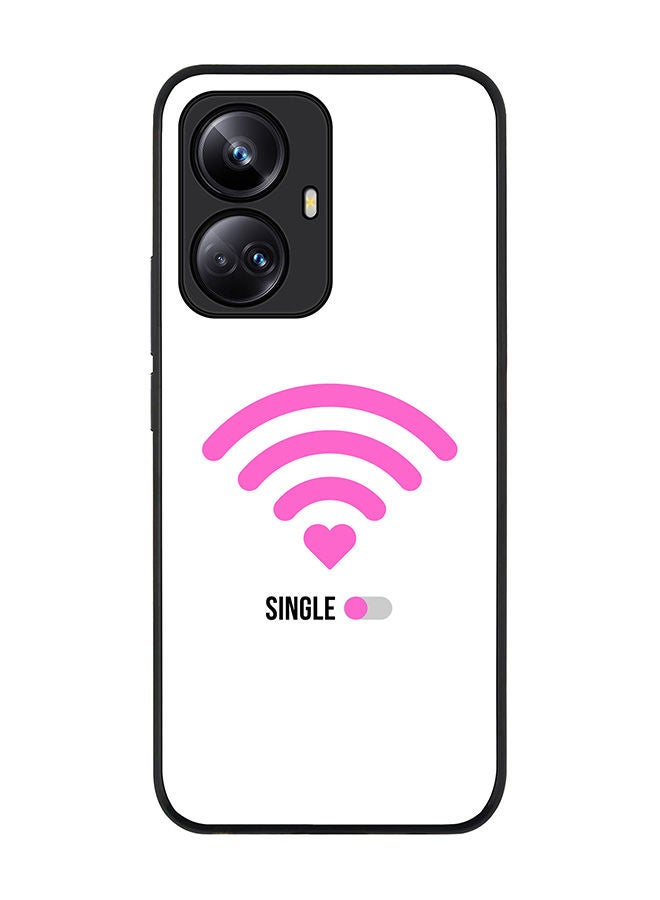 Stylizedd Rugged Black edge case for Realme 10 Pro Plus 5G Slim fit Soft Case Flexible Rubber Edges Anti Drop TPU Gel Thin Cover -  Wifi Single Girl - Image 1