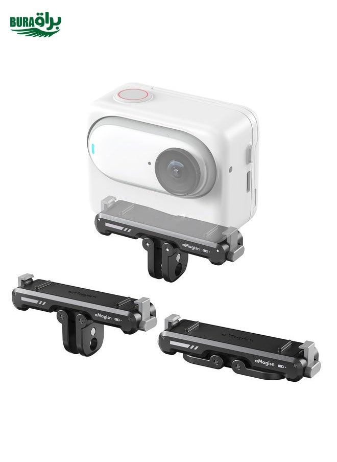 BURAQ For Insta360 GO 3 / 3S aMagisn Magnetic Fast Disassembly Bottom Seat Bracket Sports Camera Accessories  - Image 2