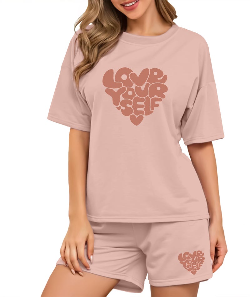 SHODOX® Womens Cotton Blend Printed Tshirt and Short Co-ords Set (Pack of 1) - Image 1