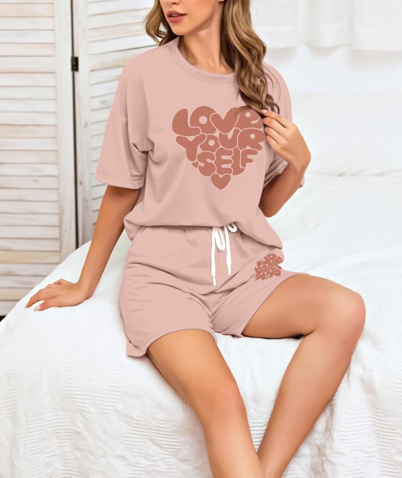 SHODOX® Womens Cotton Blend Printed Tshirt and Short Co-ords Set (Pack of 1) - Image 4