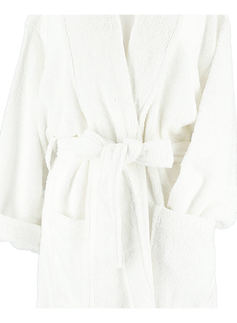 Boutique Blanche Ultra Soft Bathrobes White L/XL - Image 2