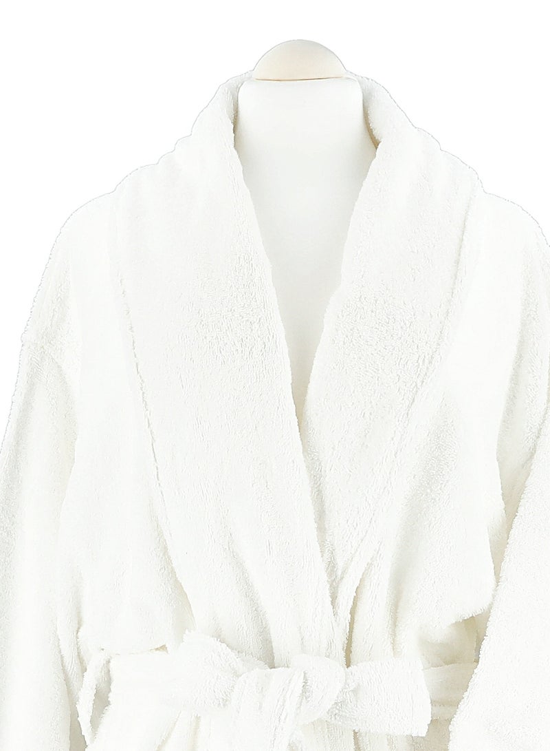 Boutique Blanche Ultra Soft Bathrobes White L/XL - Image 3