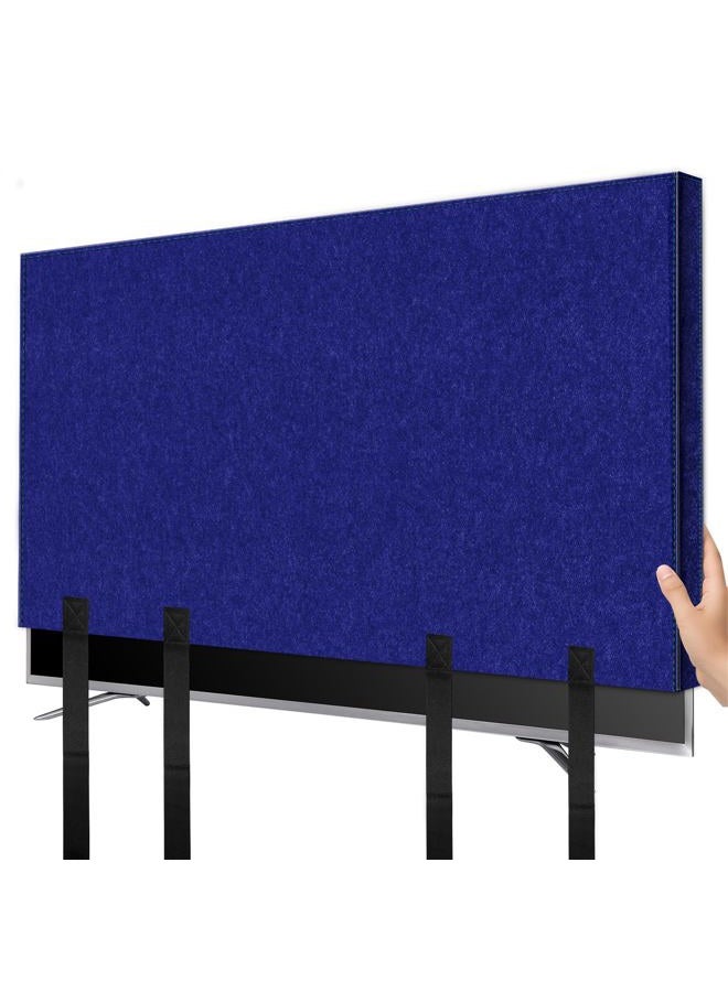 Wibeelee TV Cover for Moving 70"-75" Flat Screens Dust & Anti-Scratch TV Screen Protector Cover with Bottom Strap for Moving, Painting, Renovation, Pet Scratch Prevention & Furniture Protection（Blue） - Image 1