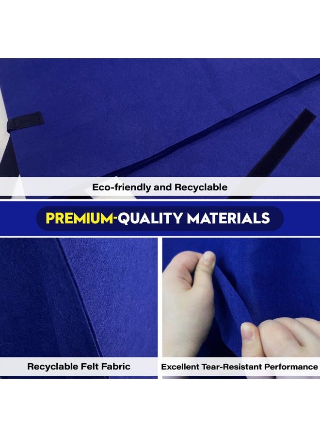 Wibeelee TV Cover for Moving 70"-75" Flat Screens Dust & Anti-Scratch TV Screen Protector Cover with Bottom Strap for Moving, Painting, Renovation, Pet Scratch Prevention & Furniture Protection（Blue） - Image 3