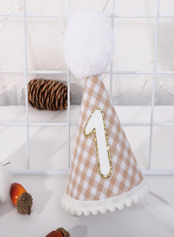 اي جيه كي في دبليو قبعة زينة عيد الميلاد الأول من Agkvw Boho - ديكور طبيعي محايد على طراز غينغهام - Image 5