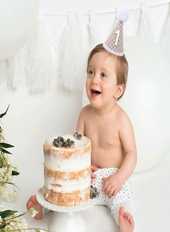 اي جيه كي في دبليو قبعة زينة عيد الميلاد الأول من Agkvw Boho - ديكور طبيعي محايد على طراز غينغهام - Image 3