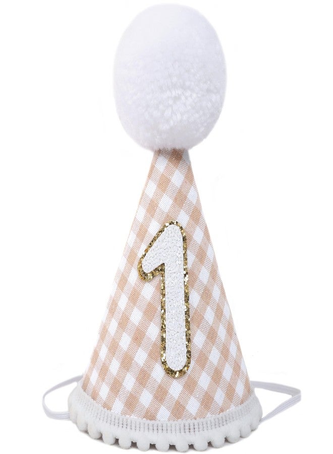 اي جيه كي في دبليو قبعة زينة عيد الميلاد الأول من Agkvw Boho - ديكور طبيعي محايد على طراز غينغهام - Image 1