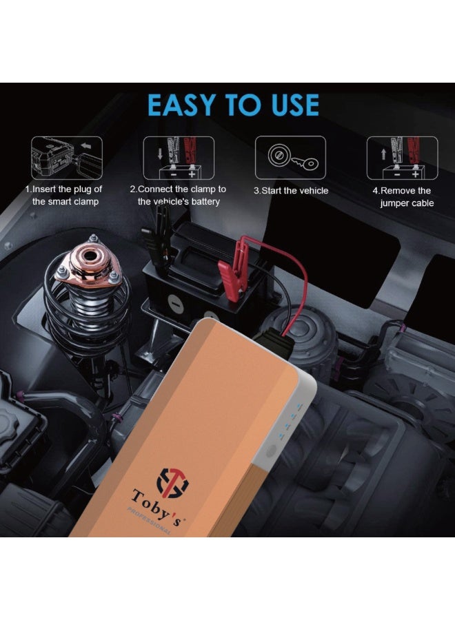 Toby's X19 PRO Jump Starter  For Cars 16000mAh And 59.2WH Power with PD 30W Power Bank For Electronic Devices - Image 2