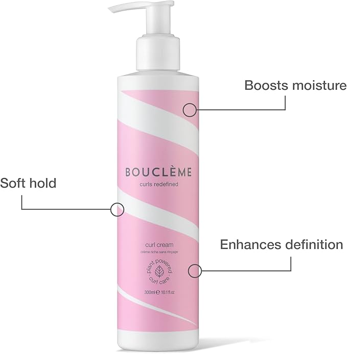 Boucleme Bouclme Curl Cream Leave In Hold Cream for All Curl Types 96 Naturally Derived Ingredients and Vegan 300ml - Image 2