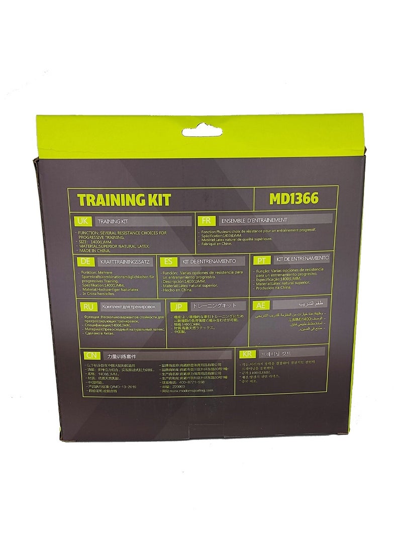 Resistance Bands Set of 5 with Accessory Kit