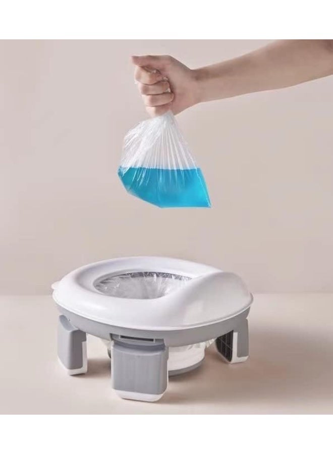 PandaEar Foldable Portable Potty Training Seat for Toddler Kids Travel with Travel Bag and Storage Bag (Grey) - Image 5