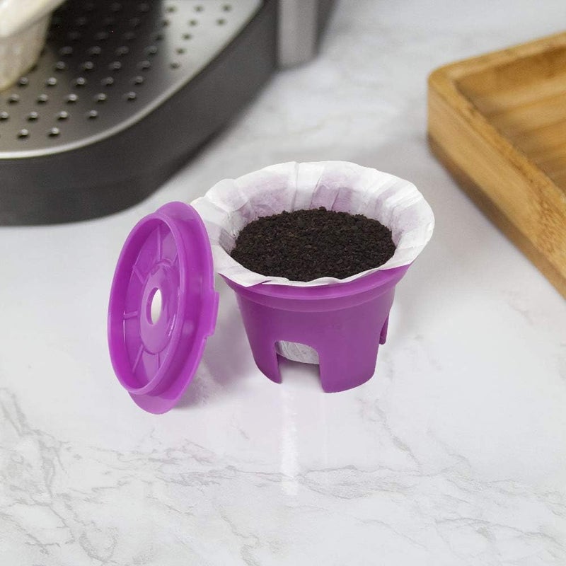 Perfect Pod Cafe Filters Paper Liners for Reusable K Cup Coffee Pods by - Fits All Brands, Compatible With All Refillable Capsules - Disposable Paper Filters (100-Ct) - Image 2