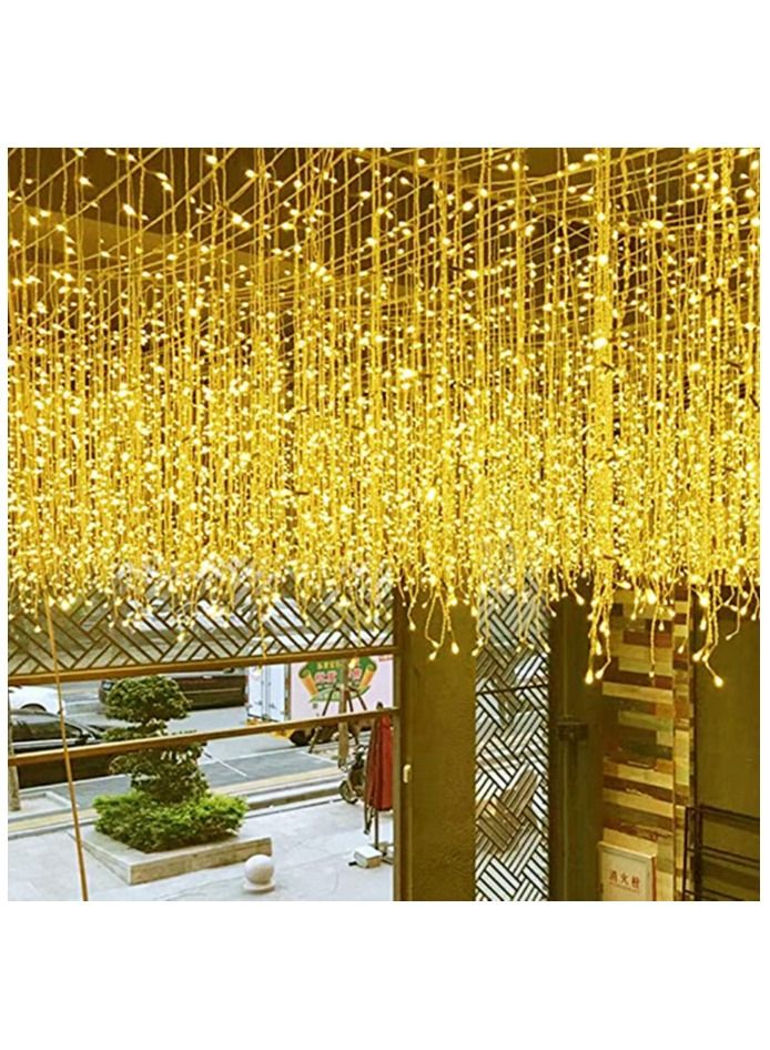 albayt alsaeid Warm White Linkable Fairy Curtain String Light with 8 Modes Memory Functional Controller for Indoor/Outdoor/Patio/Wedding/Ramadan Eid Decor - Image 2