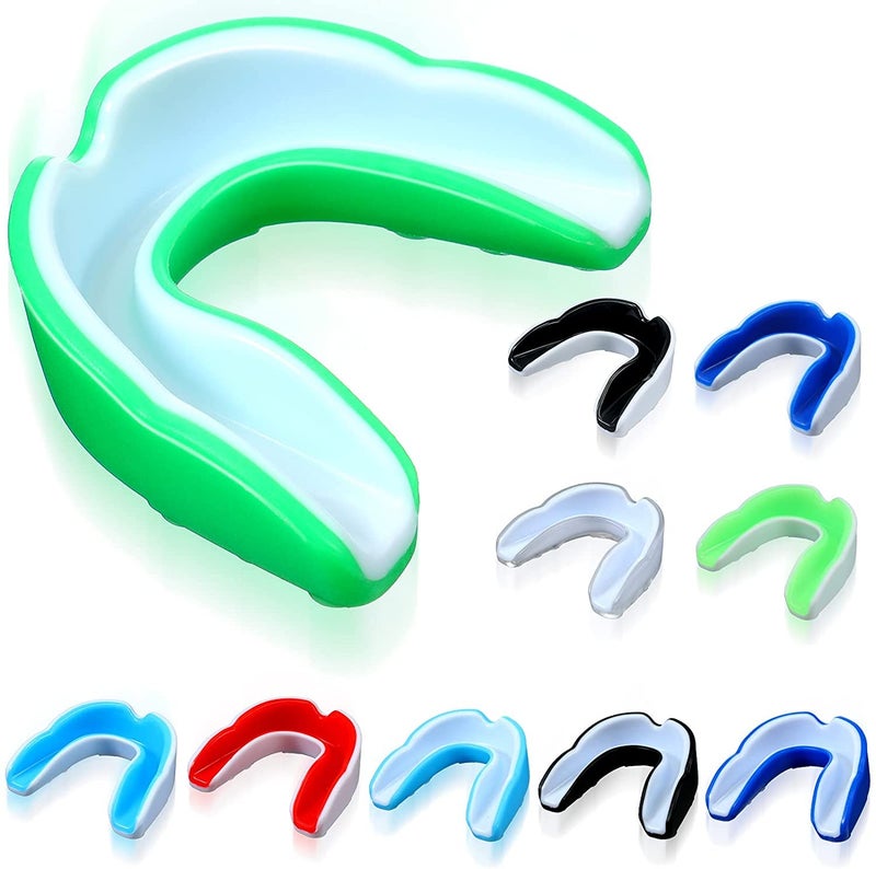 DRANGE (PACK OF 10) Warrior Dual Sports Mouthguard, Custom Mouldable Gel Fit Mouthguard, Perfect for Karate, Hockey, Football, Rugby, MMA, Boxing, Martial Arts, Wrestling, Roller Derby and Other Contact Sports - Image 1