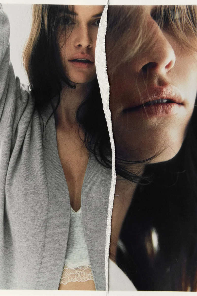 H&M Knitted tie-belt cardigan