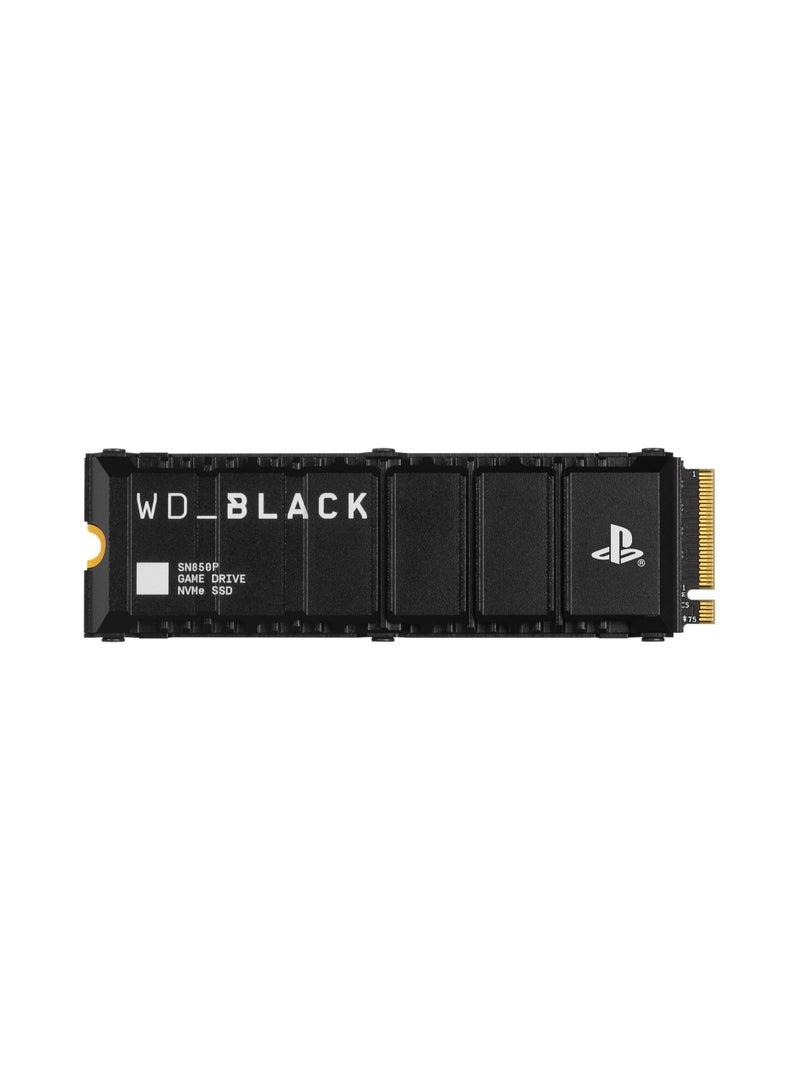 WD 2TB SN850P NVMe M.2 SSD Officially Licensed Storage Expansion for PS5 Consoles, up to 7,300MB/s With Heatsink - WDBBYV0020BNC-WRSN 2 TB - Image 1