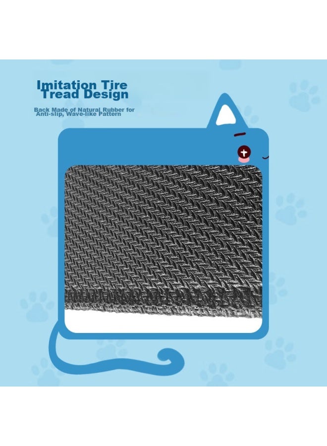 Lesailes Feidun Lesailes Cute Cat Blue, Large Gaming Mouse Pad, Office Computer Keyboard Desk Mat 800*300*3mm - Image 5