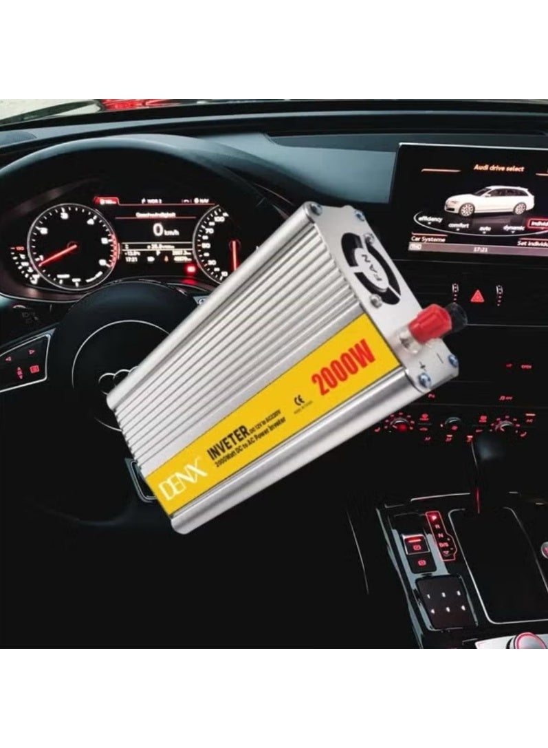 دينكس دينيكس محول طاقة كهرباء للسيارة من 12v الى 220v بقوة 2000 واط للسيارة - Image 5