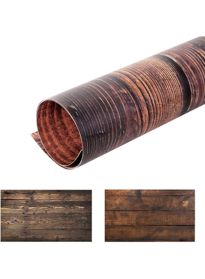BPA® 56x89cm 2 in 1 Seamless Backdrop 3pcs Concrete Wood Background Paper Photography Photo for Food Props - Image 5