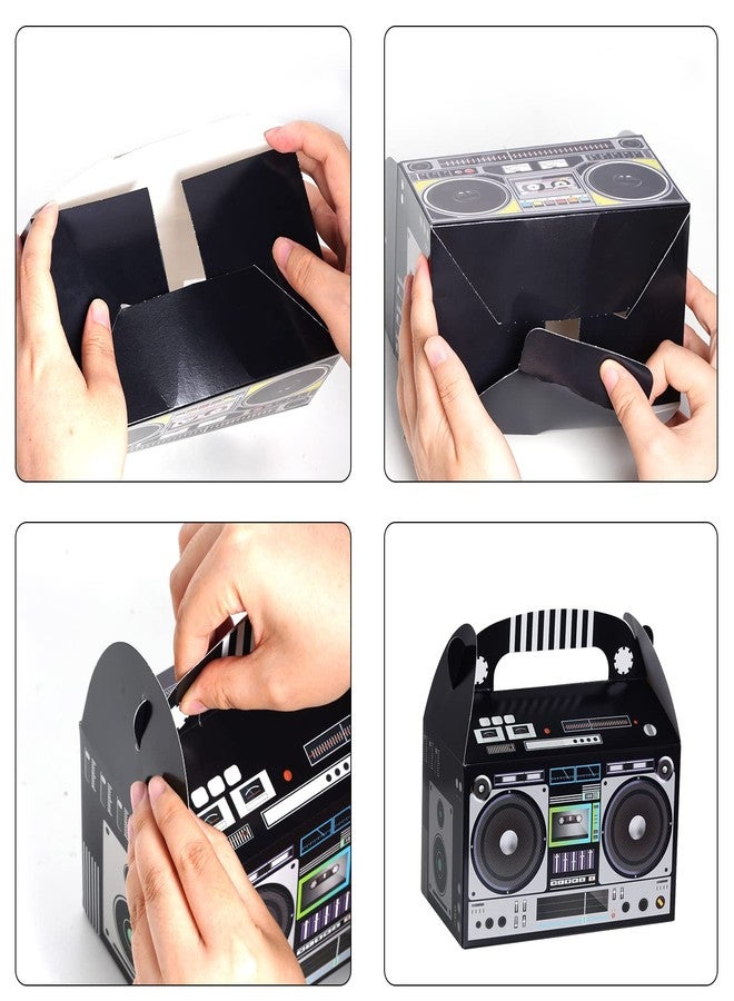Fumwase 12 Pieces 80s 90s Novelty Boom Favor Boxes Boombox Prop Radio Decorations Table Centerpieces Decor for Retro 1980s Theme Hip Hop Party Favors - Image 4