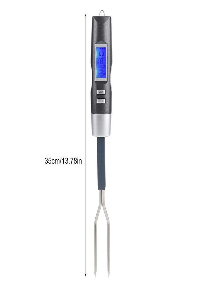 أكوزون شوكة شواء رقمية مزودة بشاشة LCD لقياس حرارة اللحوم المشوية، مناسبة لشرائح اللحم والدجاج والأطعمة المشوية الساخنة. - Image 4