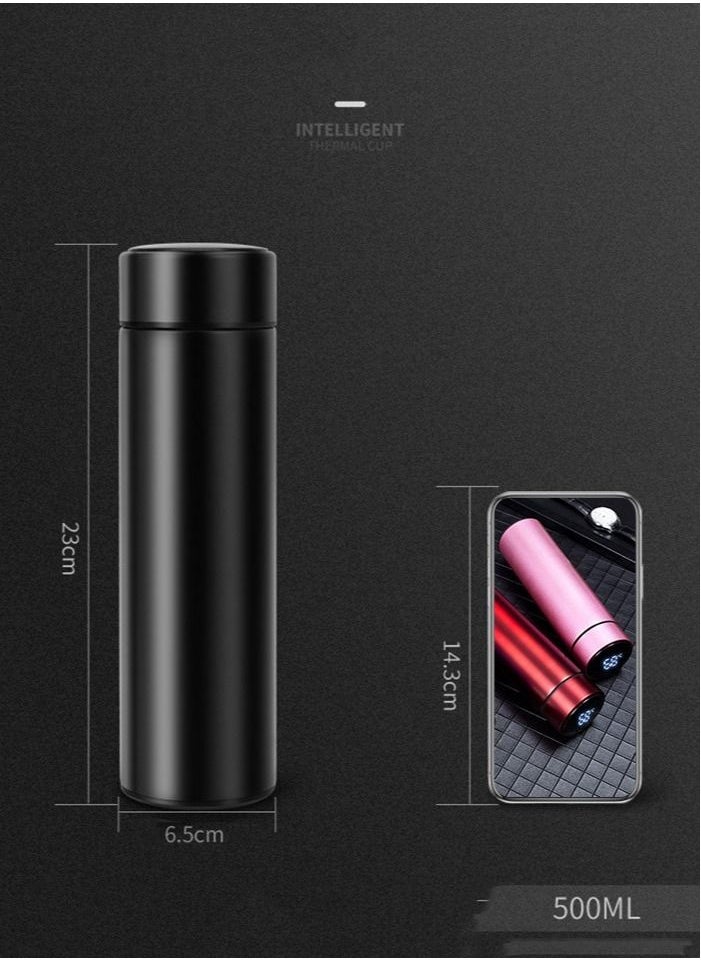 NIBEMINENT - Smart thermos flask,LCD display temperature, coffee thermos flask, portable hot or cold water bottle - Image 1