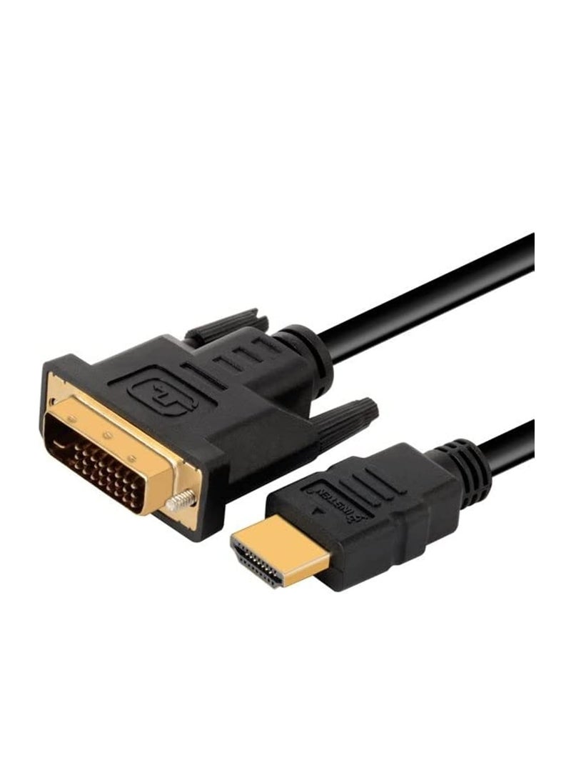 keendex kx2508 HDMI to DVI-D Video Cable Adapter - HDMI Male to DVI Male - HDMI to DVI Cable 1080p for high resolution LCD and LED monitors - pzsku/Z3BA999F42E05D0B6C463Z/45/_/1721470777/9f9832b8-5caa-4281-9446-cb6dca94d094