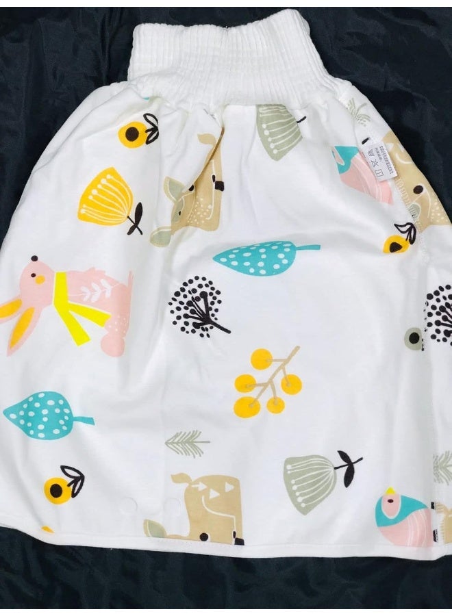 2 Packs Diaper Skirts/Shorts for Potty Training- Waterproof Bed Clothes for Baby Boy Girl Night Time-Washable Mattress Protection-Bedwetting and Incontinence Cover Pads for Babies(Design may Vary) - Image 5