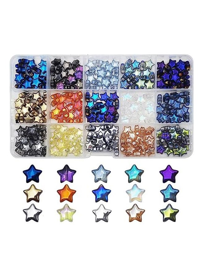 10mm Star Beads 300pcs Electroplated Crystal Gl - Image 2