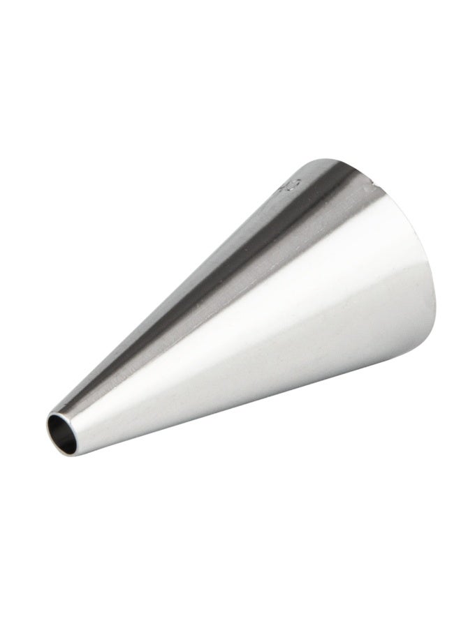 Restaurantware Pastry Tek Piping Tip, 1 Round Round Tip For Icing - #6, Corrosion-Resistant, Stainless Steel Icing Tip, Dishwasher-Safe, Decorate Cupcakes, Cakes, or Cookies - Image 1