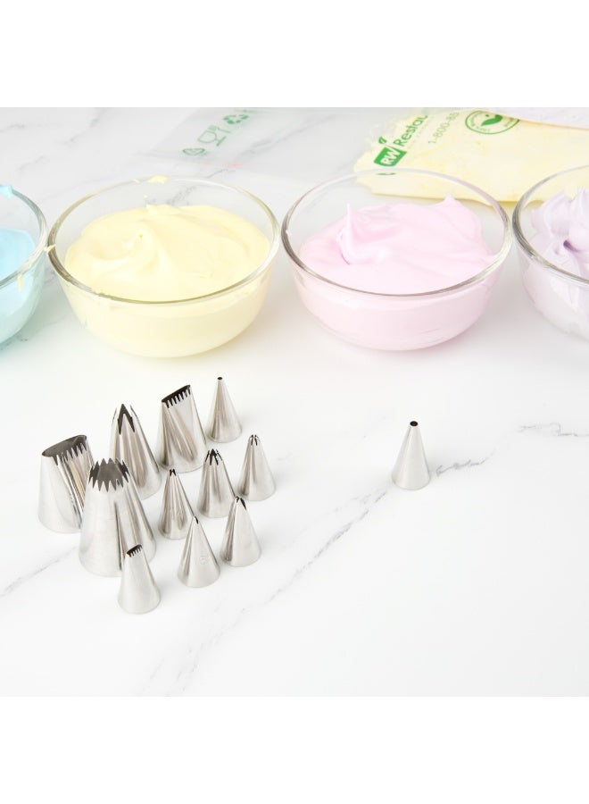 Restaurantware Pastry Tek Piping Tip, 1 Round Round Tip For Icing - #6, Corrosion-Resistant, Stainless Steel Icing Tip, Dishwasher-Safe, Decorate Cupcakes, Cakes, or Cookies - Image 5