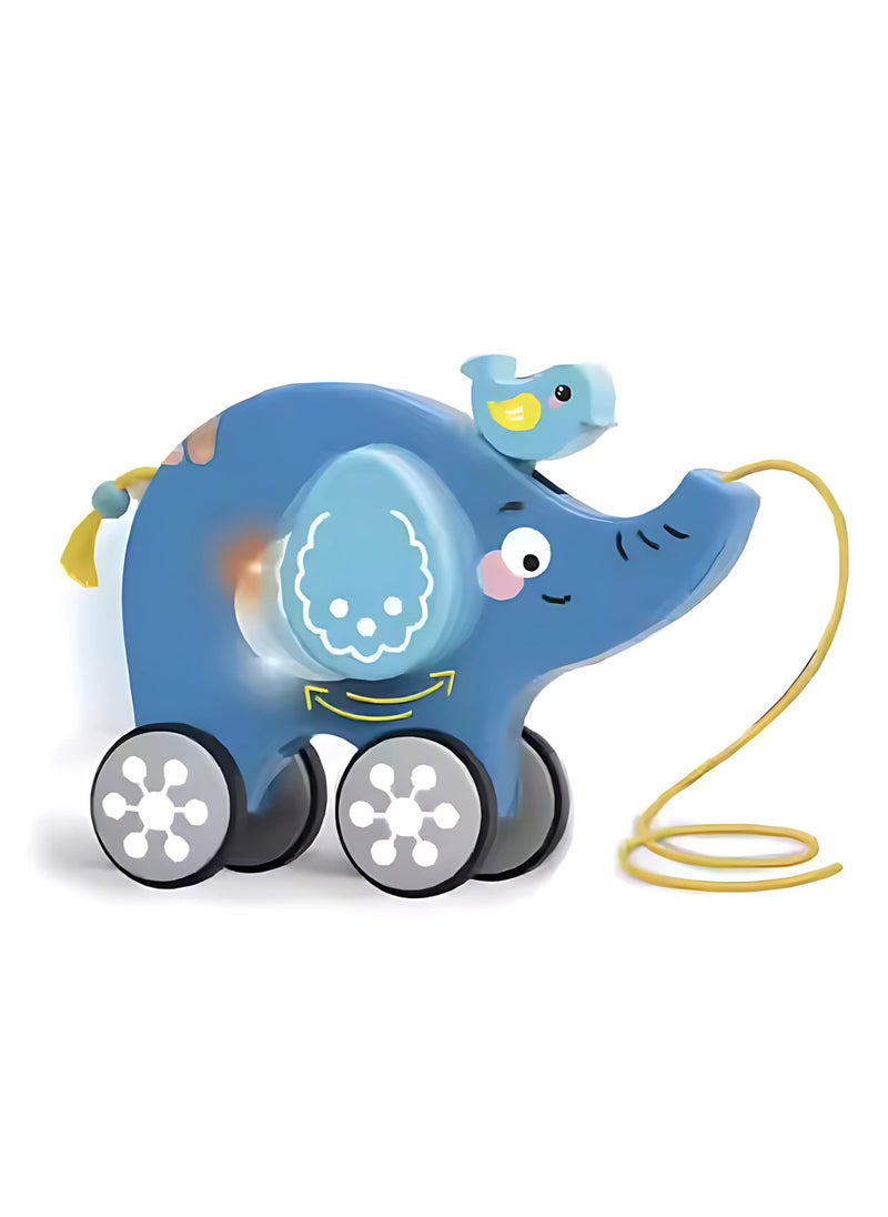 Twisoo Twisoo Pull String Animal Car Toy – Educational Baby Push & Pull Toy with Music & Light, Fun Cartoon Design for Kids 6+ Months.  - Image 2