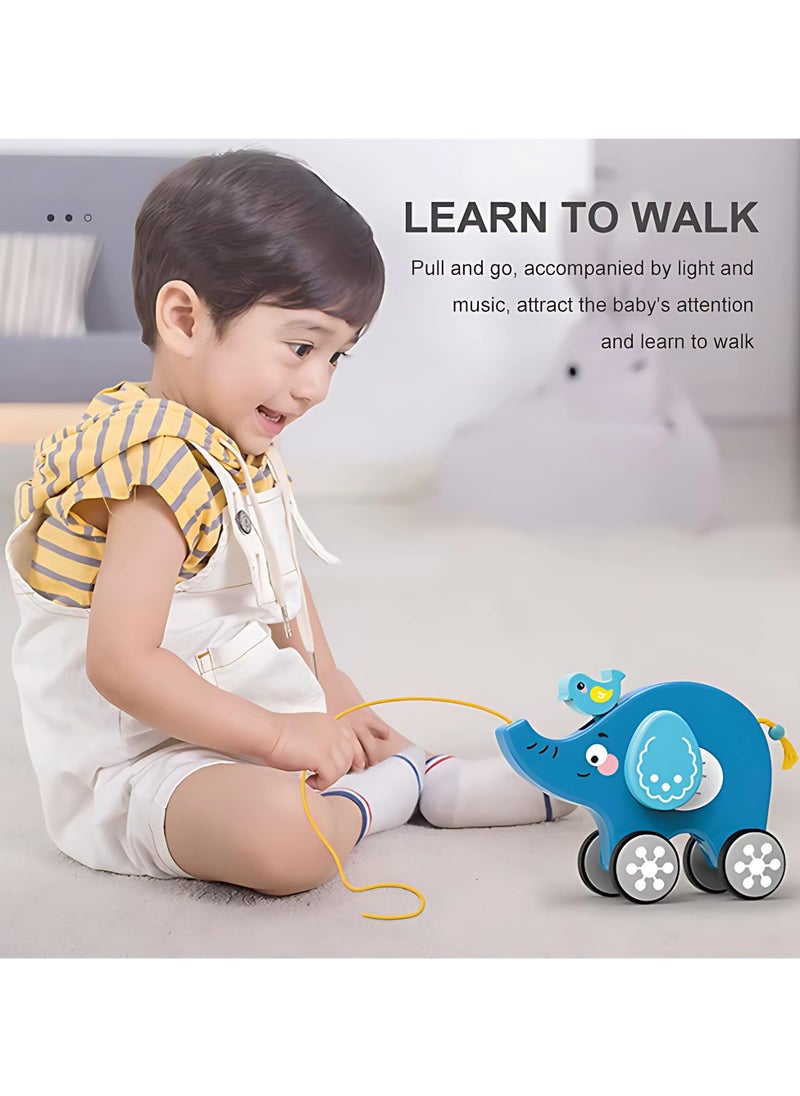 Twisoo Twisoo Pull String Animal Car Toy – Educational Baby Push & Pull Toy with Music & Light, Fun Cartoon Design for Kids 6+ Months.  - Image 3