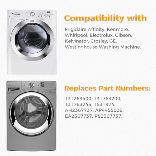 DRELD 131763202 131763256 Washer Door Lock Switch with 1317633 131763310 Door Strike for Frigidaire Whirlpool Kenmore Crosley GE, Replace 1317632 131763200 131763255 131269400 - Image 5