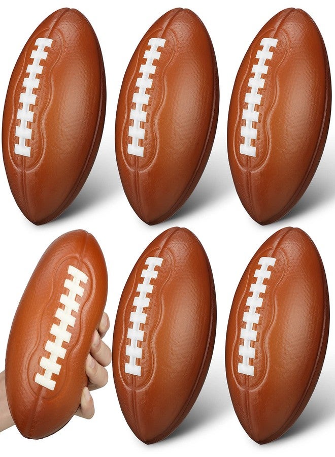 Jerify 6 Pack Kids Foam Football 6.7" Small Football Bulk Mini Soft Sport Ball Gift for Toddlers Boy Girl Youth Party Favors Indoor Outdoor Practice Play School Classroom Reward - Image 1