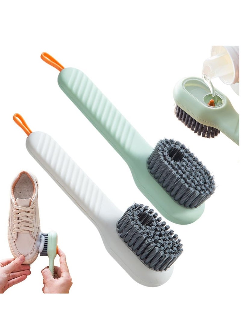 Multifunctional Liquid Shoe Brush Liquid Adding Soft Fur Cleaning Brush,2024 New Scrub Brushes for Cleaning, Multifunctional Laundry Brush with Liquid Box for Washing Clothes Shoes (2pcs) - Image 1