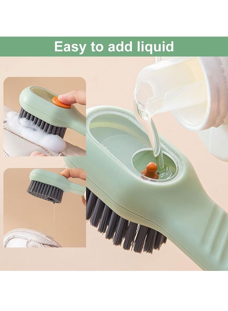 Multifunctional Liquid Shoe Brush Liquid Adding Soft Fur Cleaning Brush,2024 New Scrub Brushes for Cleaning, Multifunctional Laundry Brush with Liquid Box for Washing Clothes Shoes (2pcs) - Image 2