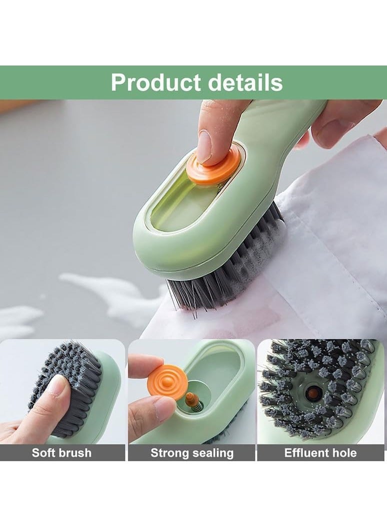 Multifunctional Liquid Shoe Brush Liquid Adding Soft Fur Cleaning Brush,2024 New Scrub Brushes for Cleaning, Multifunctional Laundry Brush with Liquid Box for Washing Clothes Shoes (2pcs) - Image 3