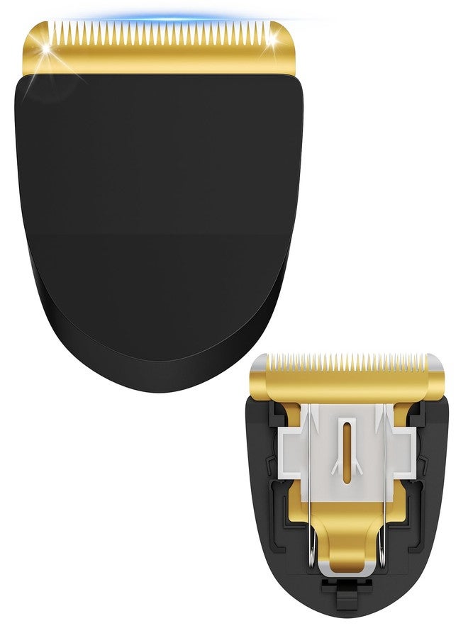 CR8GR8 Professional Peanut Replacement Blade-Precision-Ground for Smooth Cutting， Snap-On Compatible with Wahl Peanut Clippers & Trimmers #2068-300, Black/Gold - Image 1