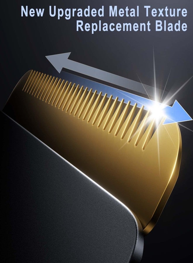 CR8GR8 Professional Peanut Replacement Blade-Precision-Ground for Smooth Cutting， Snap-On Compatible with Wahl Peanut Clippers & Trimmers #2068-300, Black/Gold - Image 3