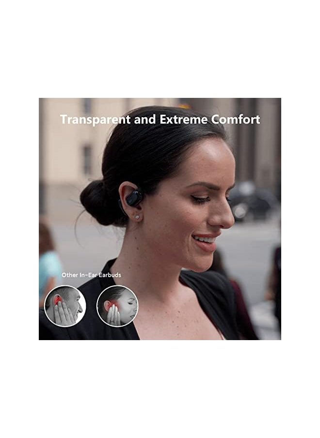 Zaboon - Oladance Open Ear Headphones Bluetooth 5.3 Wireless Earbuds For Android & Iphone, Open Ear Earbuds With Dual 16.5Mm Dynamic Drivers, Up To 16 Hours Playtime Waterproof Sport Earbuds -Interstellar Blue - Image 1