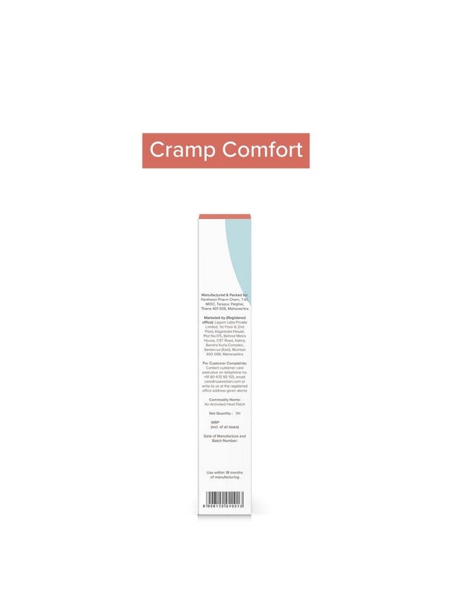 Nua Cramp Comfort || 3 Heat Patches For Period Pain And Cramps || 100% Natural Ingredients And Portable || 8 Hours Pain Relief || Quick Relief From Menstrual Pain  - Image 5
