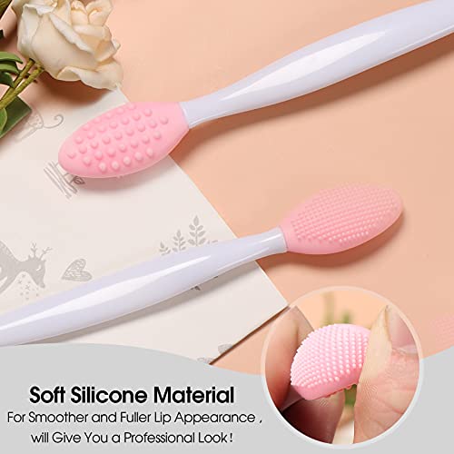KSK Silicone Lip Scrub Brush - Double-Sided Exfoliating Tool for Dark and Chapped Lips, Cleaner for Smoother and Fuller Appearance（4PC） - Image 5